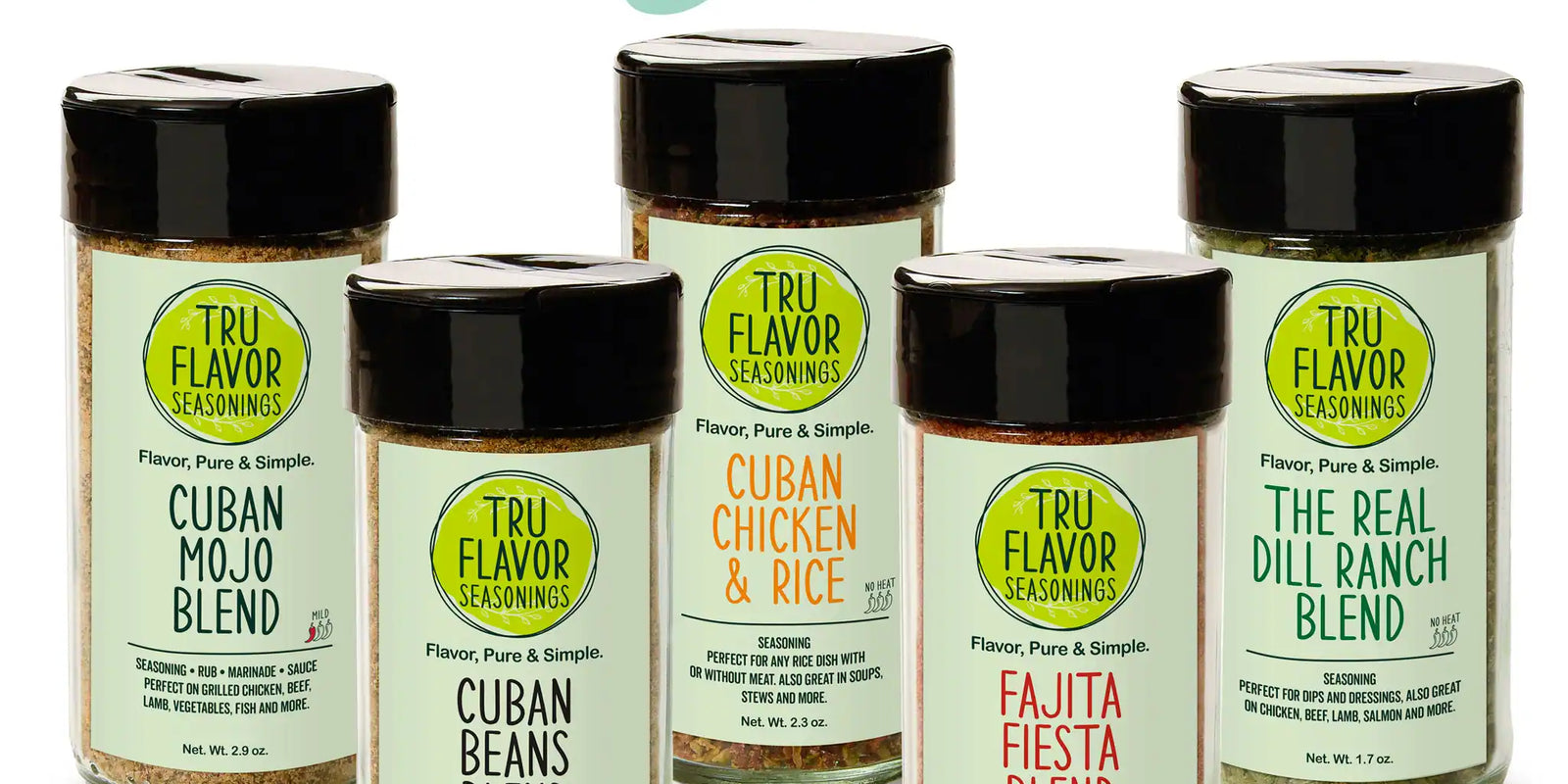 Vegan Seasoning Blend Bundle in glass jars