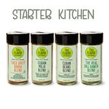 Starter Kitchen Bundle

TruFlavor Starter Kitchen Bundle with four seasoning blends on a white background.

The Real Dill Ranch, Cuban Mojo, Taco Bout Birria, and Cuban Beans blends in jars and bags on a white background.